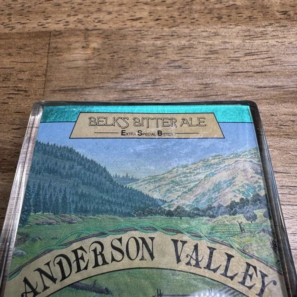 Vintage Anderson Valley Brewing Belks Bitter Ale Acrylic Beer Tap Handle Bar